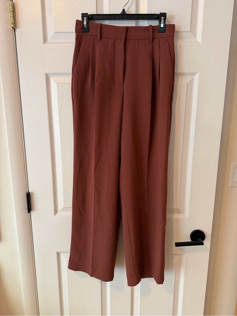 Aritzia Wilfred Tailored Pants in Rust